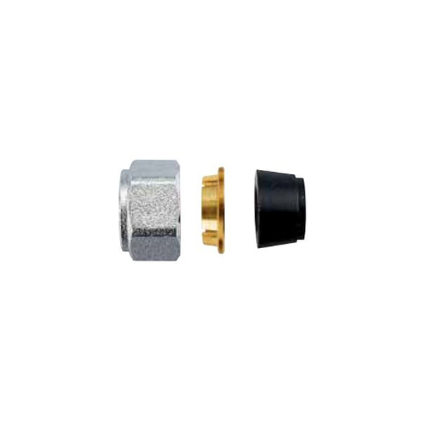 Raccordo A Compressione Arteclima Per Tubo Multistrato 16x2mm, Calotta Filetto Maschio 24x19 Cromata - 2