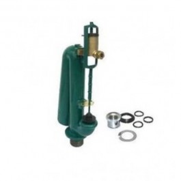 Sifone A Batteria Per Cassetta W.C. Alta Catis D1010 - Comando Pneumatico A Distanza, Ottone E Rame, Colore Verde