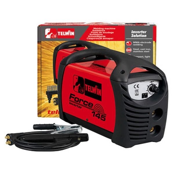 SALDATRICE TELWIN INVERTER FORCE 145 3,5 KW CON KIT E VALIGETTA