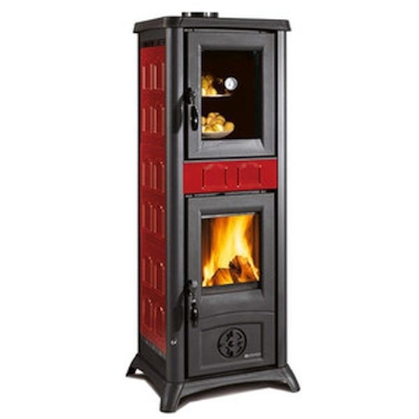 STUFA A LEGNA IN GHISA LA NORDICA GEMMA CON FORNO