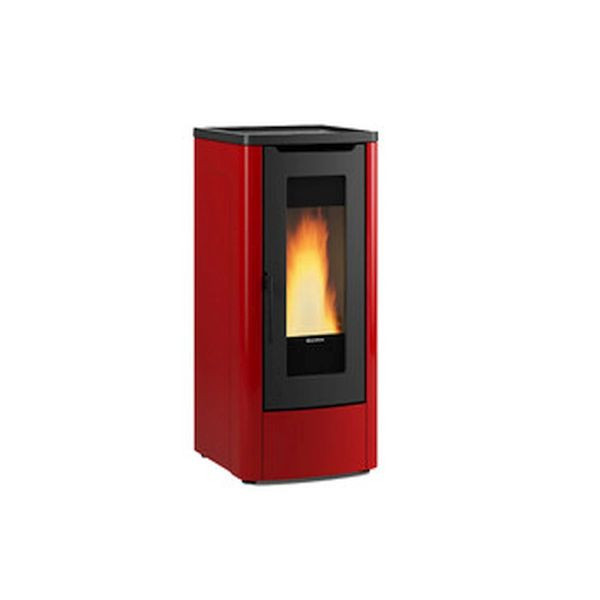 STUFA A PELLET VENTILATA LA NORDICA EXTRAFLAME DAHIANA AD 10 KW BORDEAUX V6