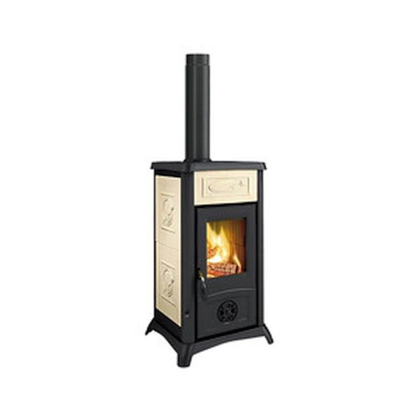 STUFA A LEGNA LA NORDICA EXTRAFLAME GEMMA 7.3 KW BIANCO CON FORNO