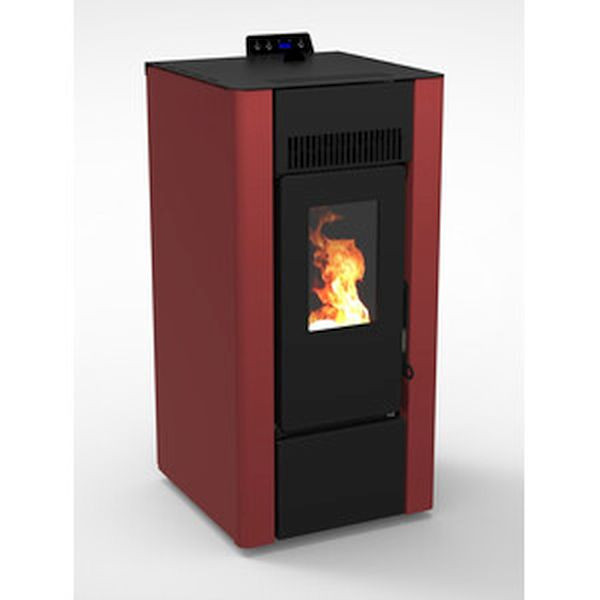 STUFA A PELLET EFESTO 9 VENTILATA 8.1 KW BORDEAUX V6