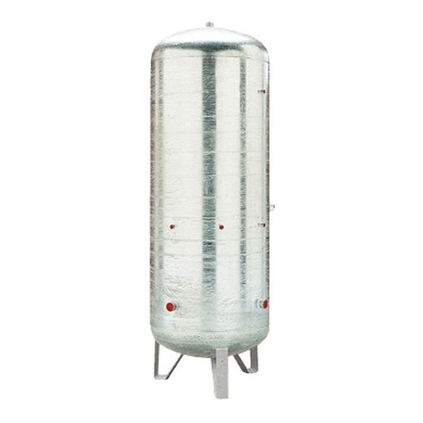 SERBATOIO AUTOCLAVE ZINCATO PER ACCUMOLO ACQUA IN PRESSIONE NON OMOLOGATO 6  BAR VERTICALE 50 LT