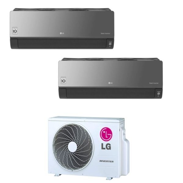 Climatizzatore Lg Artcool Mirror Dual Split 9000 12000 Mu2r17 Inverter R 32 Promo Clima