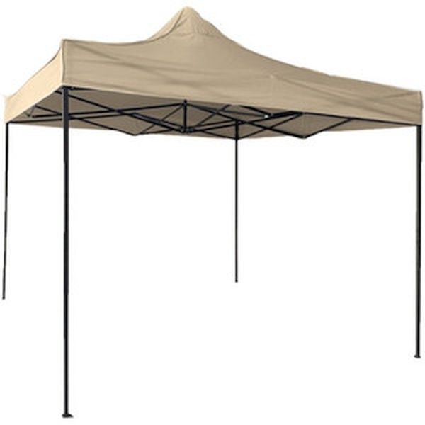 GAZEBO VERDE 3X3 TELO DI COPERTURA SPALMATO IMPERMEABILE AL 100% PIEGHEVOLE A FISARMONICA 