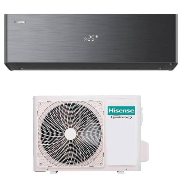 CLIMATIZZATORE HISENSE ENERGY PRO X BLACK MONO SPLIT 12000 BTU R-32 WI-FI A+++ QH35XV4BG