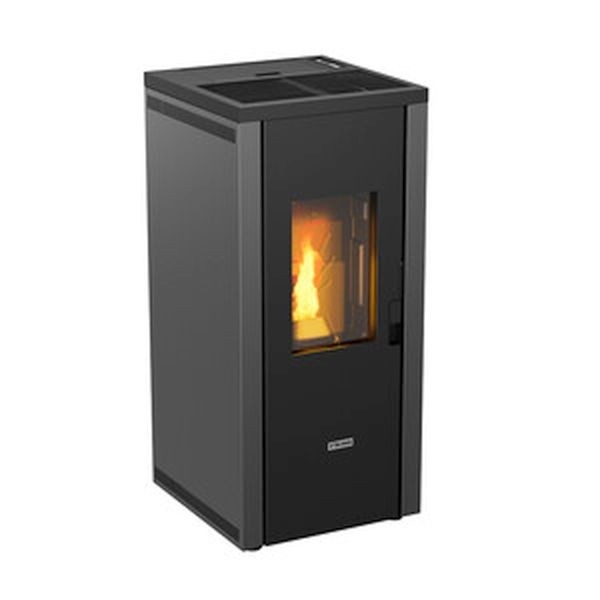 STUFA A PELLET VENTILATA 7 KW EVO77 5.0 GRIGIO o BORDEAUX
