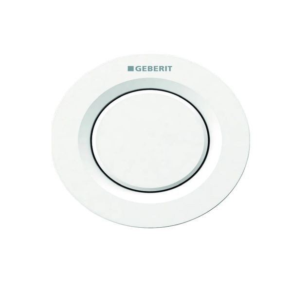 GEBERIT COMANDO A PARETE BIANCO PER WC CON AZIONAMENTO PNEUMATICO DEL RISCIACQUO 116.041.11.1