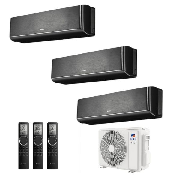 CLIMATIZZATORE GREE AIRY TRIALSPLIT 9000+12000+12000+GWHD(24)NK6OO INVERTER R-32 WI-FI