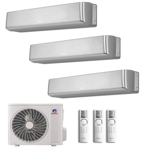 CLIMATIZZATORE GREE AIRY TRIALSPLIT 9000+9000+12000+GWHD(21)NK6OO INVERTER R-32 WI-FI