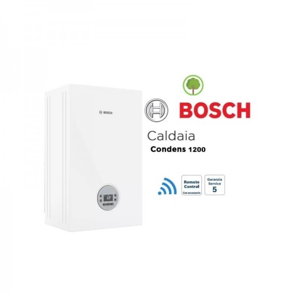 CALDAIA A CONDENSAZIONE JUNKERS BOSCH CONDENS GC1200W 24 C 23 CON KIT FUMI
