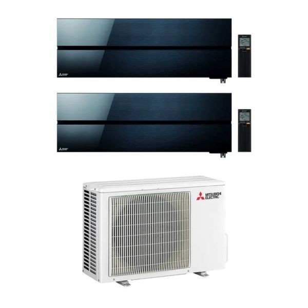 CLIMATIZZATORE MITSUBISHI KIRIGAMINE STYLE SERIE LN DUAL SPLIT 9000+9000+MXZ-2F42VF WI-FI