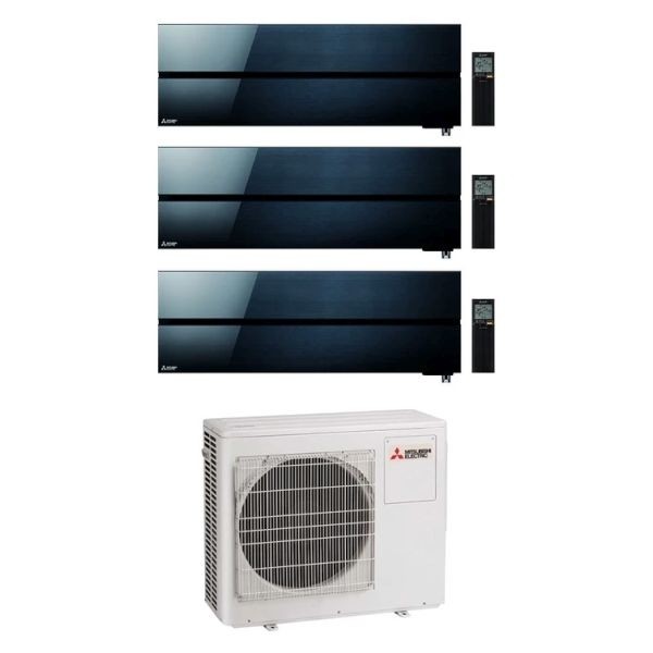 CLIMATIZZATORE MITSUBISHI KIRIGAMINE STYLE SERIE LN TRIAL SPLIT 9000+9000+12000+MXZ-3F54VF WI-FI