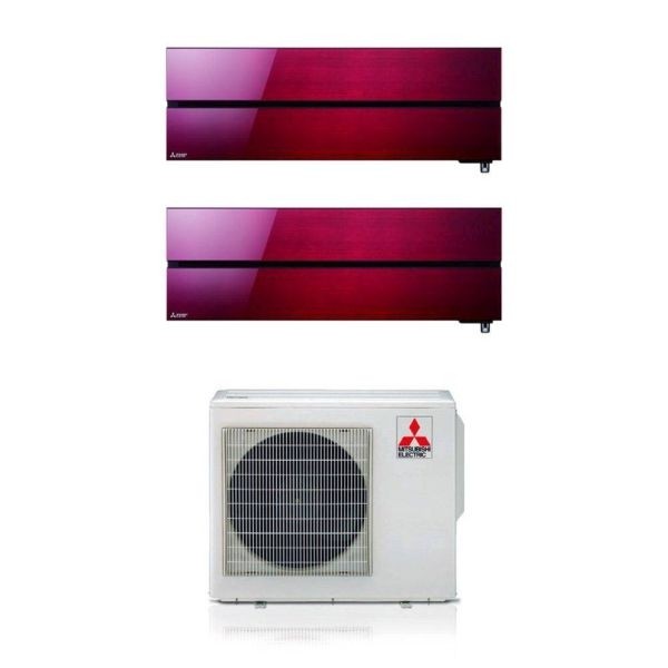 CLIMATIZZATORE MITSUBISHI KIRIGAMINE STYLE SERIE LN DUAL SPLIT 9000+9000+MXZ-2F42VF WI-FI
