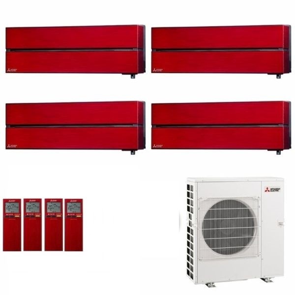 CLIMATIZZATORE MITSUBISHI KIRIGAMINE STYLE SERIE LN QUADRI SPLIT 9000+9000+9000+12000+MXZ-4F72VF WI-FI