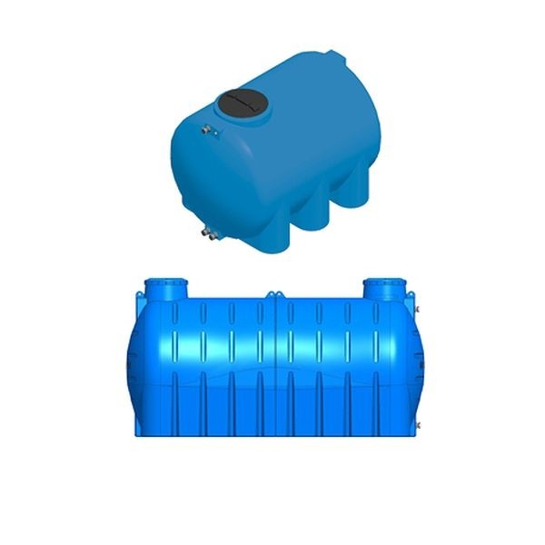 SERBATOIO IN POLIETILENE RACCOLTA ACQUA CORDIVARI CILINDRICO ORIZZONTALE 1000 LITRI Promo Clima