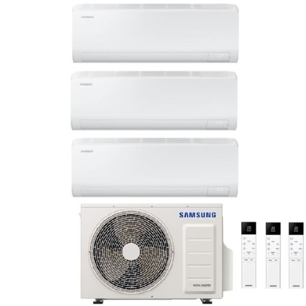 CLIMATIZZATORE SAMSUNG CEBU S2 TRIALSPLIT 9000+9000+12000+AJ068TXJ2KG INVERTER R-32 WI-FI 
