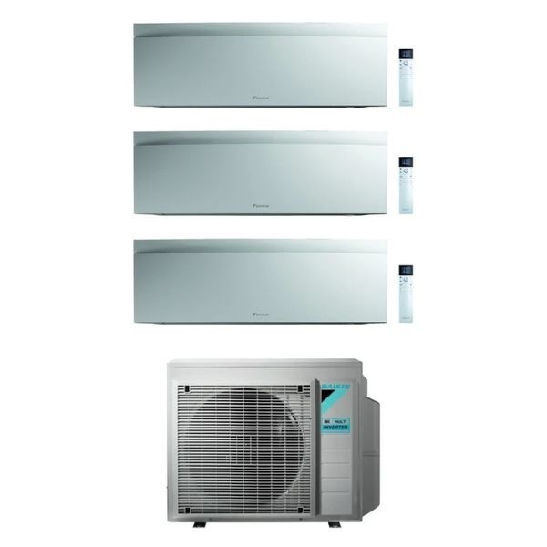 CLIMATIZZATORE DAIKIN EMURA III WHITE TRIALSPLIT 9000+9000+12000+3MXM68N INVERTER R-32 WI-FI