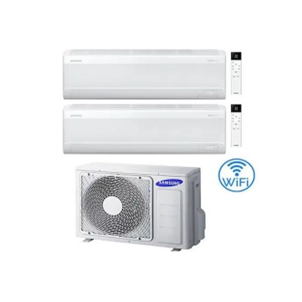 CLIMATIZZATORE SAMSUNG WINDFREE AVANT S2 DUALSPLIT 7000+12000+AJ040TXJ INVERTER R32 WI-FI 