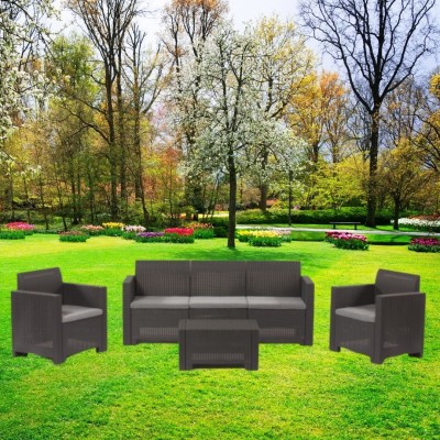 Salotto Terrazzo o Set Divani Da Giardino Completo Di Cuscini NEBRASKA3