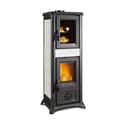 STUFA A LEGNA LA NORDICA EXTRAFLAME GEMMA 7.3 KW BIANCO CON FORNO