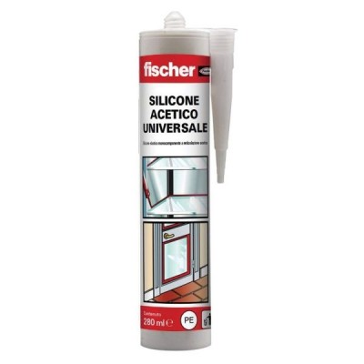 FISCHER  SILICONE ACETICO UNIVERSALE BIANCO