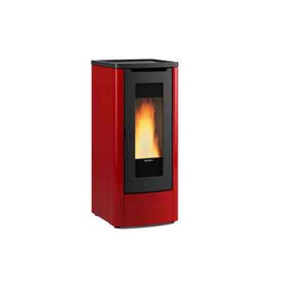 STUFA A PELLET VENTILATA LA NORDICA EXTRAFLAME DAHIANA AD 10 KW BORDEAUX V6