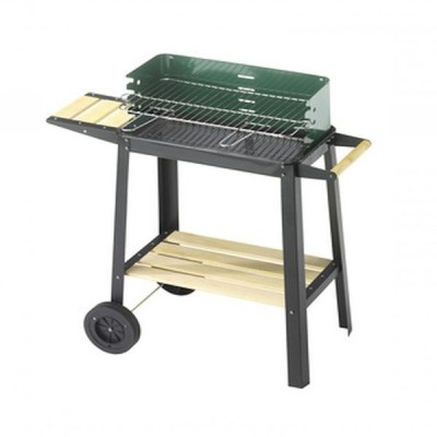 Barbecue a carbonella con finiture in legno GREEN/W COD.92549