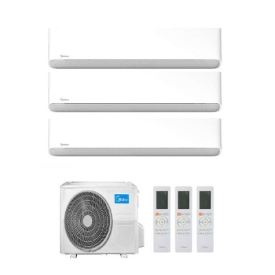 CLIMATIZZATORE MIDEA BREEZELESS E TRIALSPLIT 9000+9000+9000+M3OG-21HFN8-Q INVERTER R-32 WI-FI