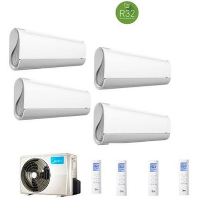 CLIMATIZZATORE MIDEA BREEZELESS QUADRI SPLIT 9000+9000+9000+9000+M4OE-28HFN8-Q 