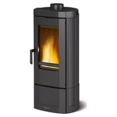 STUFE A PELLET ITALIA - Etna Barbecue a Legna da Esterno in Acciaio  Verniciato, Colore Nero Opaco e Interno in Pietra Refrattaria, Design e  Qualità Made in Italy, Ripiani porta Oggetti 