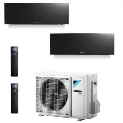 CLIMATIZZATORE DAIKIN EMURA III BLACK DUALSPLIT 9000+12000+2MXM50N INVERTER R-32 WI-FI