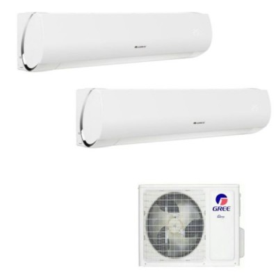 CLIMATIZZATORE GREE MUSE DUALSPLIT 9000+12000+GWHD(18)NK6OO INVERTER R-32 WI-FI