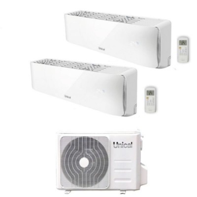 CLIMATIZZATORE UNICAL AIR CRISTAL DUALSPLIT 13000+13000+KMX2 18HE INVERTER R-32