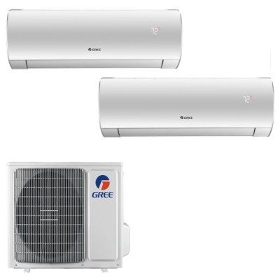 CLIMATIZZATORE GREE FAIRY DUALSPLIT 12000+12000+GWHD(18)NK6OO INVERTER R-32 WI-FI