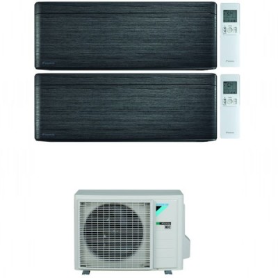 CLIMATIZZATORE DAIKIN STYLISH NEW REAL BLACKWOOD DUALSPLIT 9000+9000+2MXM40M/N R-32