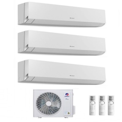 CLIMATIZZATORE GREE CLIVIA WHITE TRIALSPLIT 9000+9000+9000+GWHD21NK6OO INVERTER R-32 WI-FI