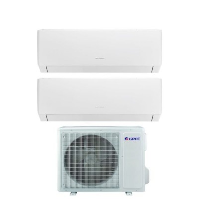 CLIMATIZZATORE GREE PULAR DUALSPLIT 9000+9000+GWHD(18)NK6OO INVERTER R-32 WI-FI