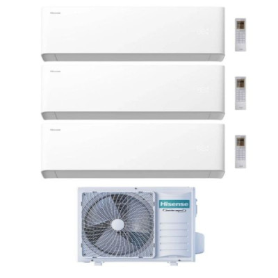 CLIMATIZZATORE HISENSE UNI HB TRIALSPLIT 7000+9000+12000+3AMW52U4RJC INVERTER R-32 WI-FI A++/A+