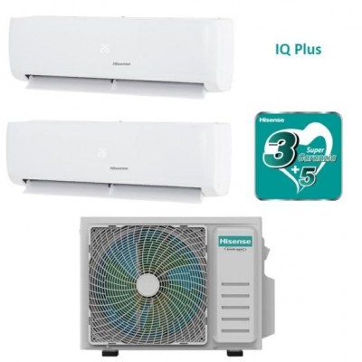 CLIMATIZZATORE HISENSE IQPLUS DUALSPLIT 9000+12000+2AMW42U4RGC INVERTER WIFI