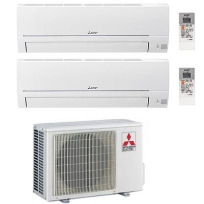 CLIMATIZZATORE MITSUBISHI HR DUAL SPLIT 9000+12000+MXZ-2HA50VF INVERTER