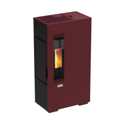 STUFA A PELLET MAGMA ETNA 5 KW AD ARIA SLIM BORDEAUX/BIANCA/NERA