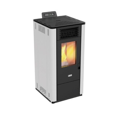 STUFA A PELLET MAGMA FUEGO CANALIZZATA 9 KW BORDEAUX/BIANCA/NERA