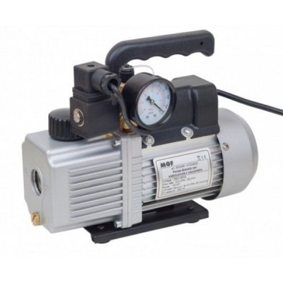 POMPA VUOTO BISTADIO MGF CON ELETTROVALVOLA E VACUOMETRO LT 56