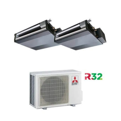 CLIMATIZZATORE MITSUBISHI CANALIZZABILE DUALSPLIT 9000+12000+MXZ-2F42VF INVERTER R-32