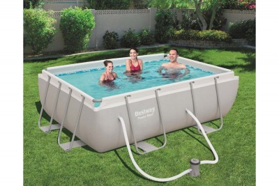 PISCINA FUORI TERRA RETTANGOLARE GIARDINO CON POMPA CM.282X196 Bestway 56629