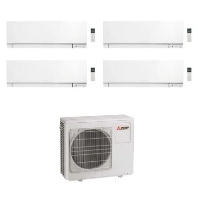 CLIMATIZZATORE MITSUBISHI KIRIGAMINE ZEN QUADRI SPLIT 9000+9000+9000+12000+MXZ-4F72VF R-32 WI-FI