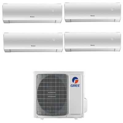 CLIMATIZZATORE GREE FAIRY QUADRIALSPLIT 9000+9000+9000+12000+GWHD(28)NK6OO INVERTER R-32 WI-FI