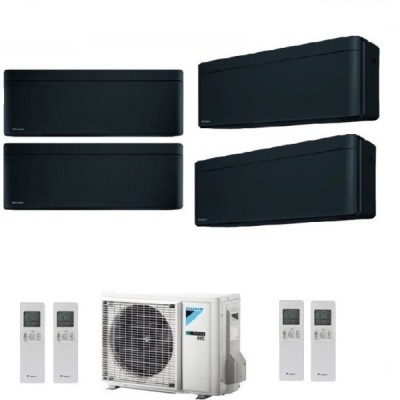 CLIMATIZZATORE DAIKIN STYLISH TOTAL BLACK QUADRIALSPLIT 9000+9000+12000+12000+4MXM80 R-32